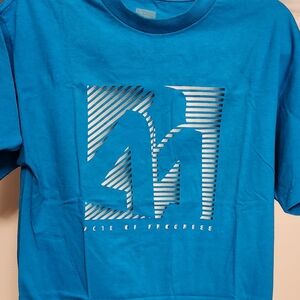 Matix Vibrant Blue Graphic Tee